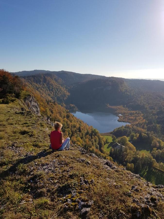 Gite Grande Capacite Au Calme Circuit Cascades Du Herisson Bonlieu Экстерьер фото
